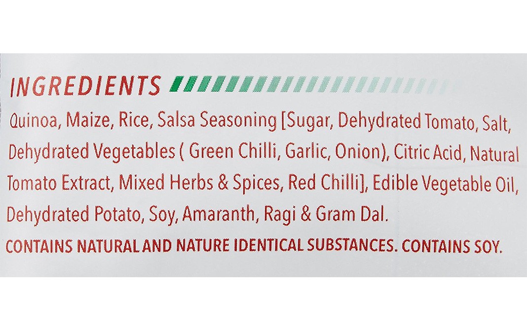 The Green Snack Co Quinoa Puffs Saucy Salsa   Pack  50 grams